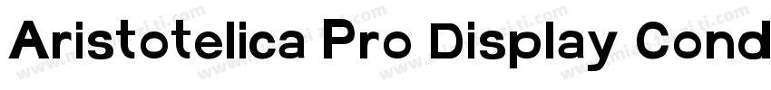 Aristotelica Pro Display Condensed字体转换